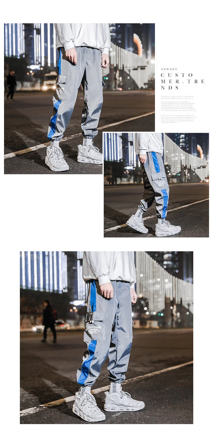 Разборчивые Лоскутные Боковые Полосатые прямые брюки для бега мужские мужские уличные спортивные штаны Мужские Винтажные корейские весенние брюки