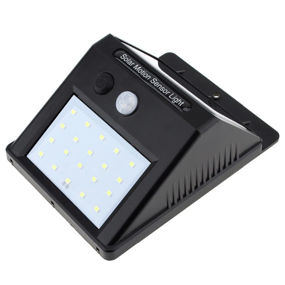 Многофункциональный 20 светодиодный солнечный датчик наружного внутреннего освещения настенный светильник