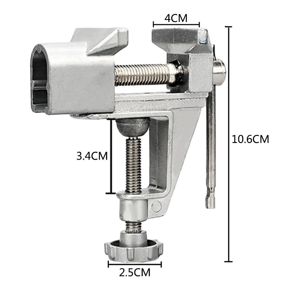 

Mini Universal 30mm Aluminium Alloy Machine Bench Table Screw Vise Bench Clamp Screw Vise for DIY Craft Mould Fixed Repair Tool