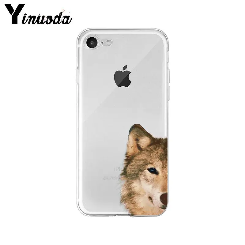 Yinuoda мягкий высококачественный чехол для телефона из ТПУ с изображением животных волка хаски собаки щенка для Apple iPhone 8 7 6 6S Plus X XS MAX 5 5S SE XR - Цвет: A9