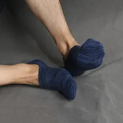1 пара дышащие летние силиконовые противоскользящие Для мужчин короткие носки в стиле ретро следы Повседневное хлопок тонкий Носки для