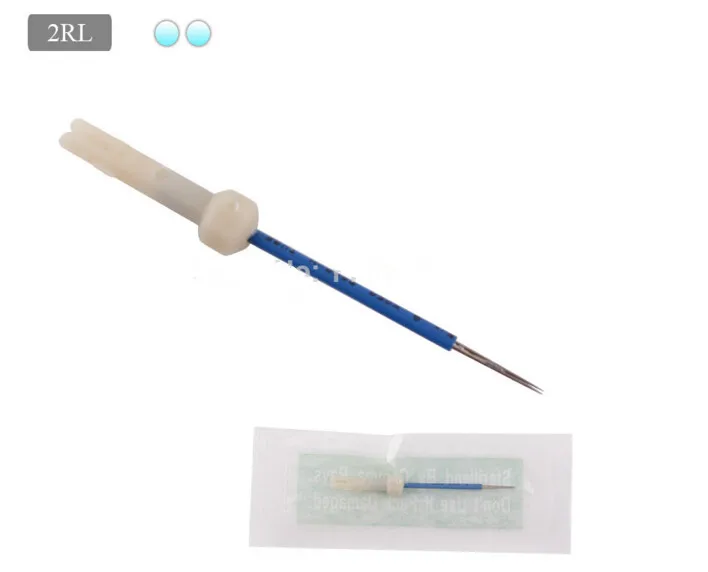 100pcs 2RL card needles Disposable Permanent Makeup Needles,Sterilized