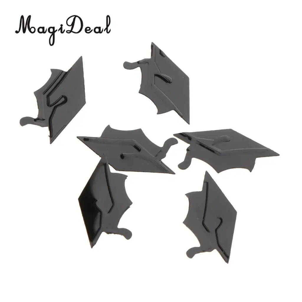 Grad Cap Scatter Table Confetti School Graduation Party Decoration Black
