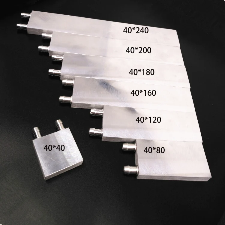 

120*40*12mm Aluminum Computer CPU graphics card Peltier water cooling heat exchange radiator film Dissipate heat sinks block