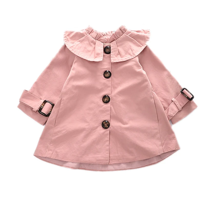 

toddler girl jacket and coat 2018 autumn kids clothes solid casual girl trench jacket single breasted casual children outwear