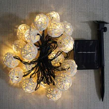 Солнечный Глобус струнный светильник s светодиодный Глобус струнный светильник s 20 футов 30 светодиодный s хрустальный шар paty солнечное украшение Сказочный струнный светильник