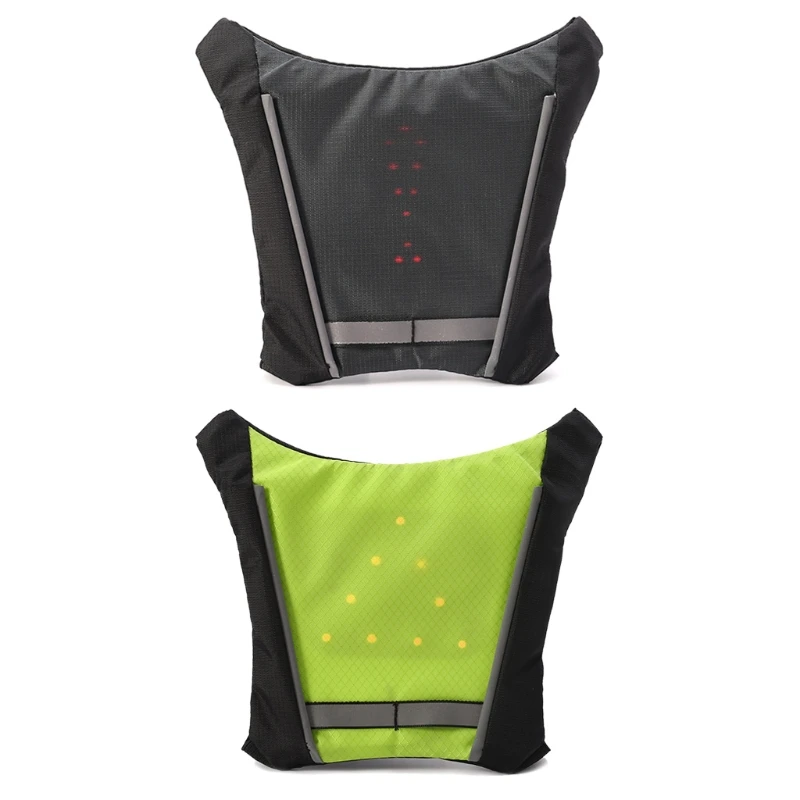 

Cycling Vest Outdoor Warning LED Light Safety Jacket Single Signal Reflective