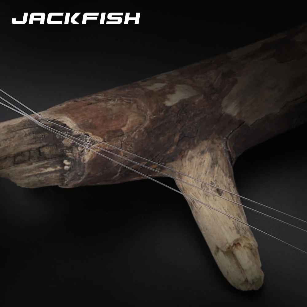 JACKFISH 500 M فلوريد خيط صنارة الصيد 5-30LB سوبر قوي العلامة التجارية الرئيسية خط واضح صنارة صيد السمك بذبابة الصيد الصناعية pesca