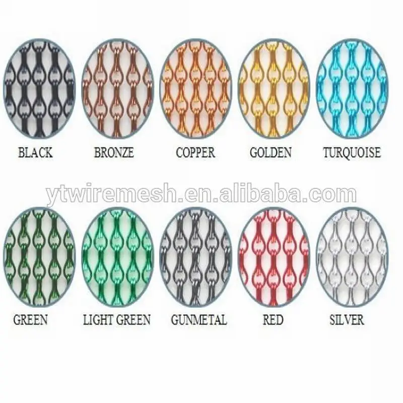 colors of chain link mesh