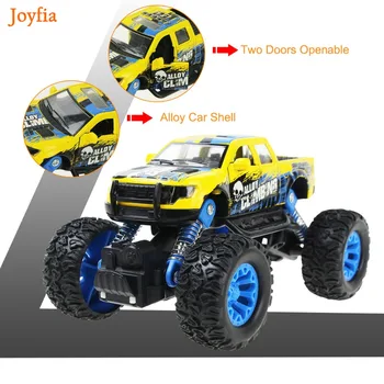 

Boys Metal Alloy Diecast Truck SUV Model Car Off-Road Vehicle Pull Back Sliding Car Toy Educational Toys For Kids Climbing Car [