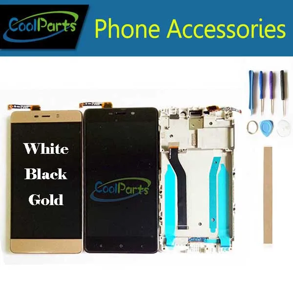 

1PC/Lot 5.0''For Xiaomi Redmi 4Pro (3GB RAM) Redmi 4 Pro LCD Display+Touch Screen With Frame Black White Gold Color+Tape&Tool