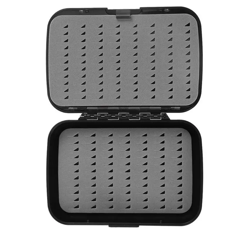 

Waterproof 4-Layer Fly Fishing Box With Slit Foam Fishing Lure Hook Lure Bait Storage Case ABS Double Side Open Fishing Tackle