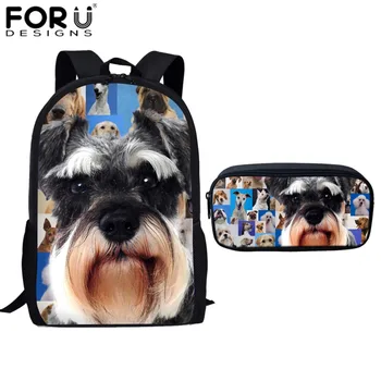 

FORUDESIGNS School Bag Teenager Girls Scottish Terrier Print Children School Bag Funny School Students Boy Kids Kawaii Schoolbag
