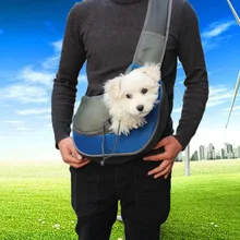 Переноска для собак и щенков, сумка для путешествий на открытом воздухе, Сетчатая Сумка-Оксфорд, одиночная сумка через плечо перевязь, Удобная дорожная сумка через плечо