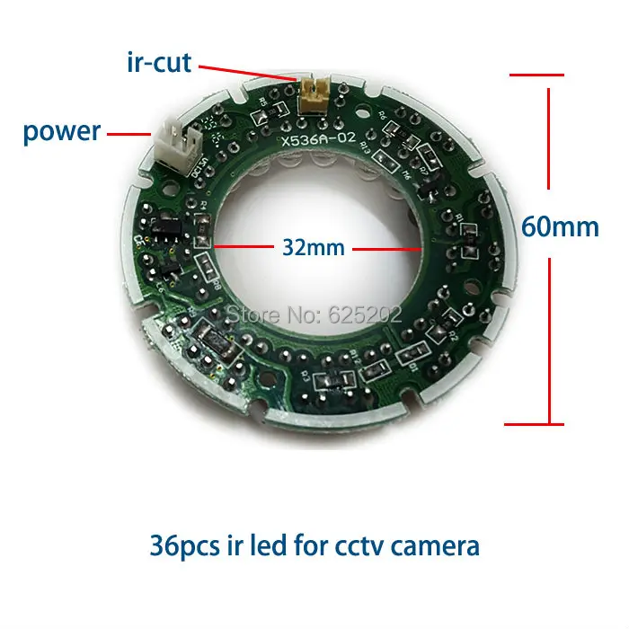 Прямая с фабрики 36 шт. ИК светодиодный щит для сборки камеры видеонаблюдения с помощью