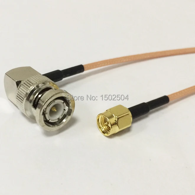 

New SMA Male Plug Connector Switch BNC Male Plug Right Angle Convertor RG316 Wholesale Fast Ship 15CM 6" Adapter