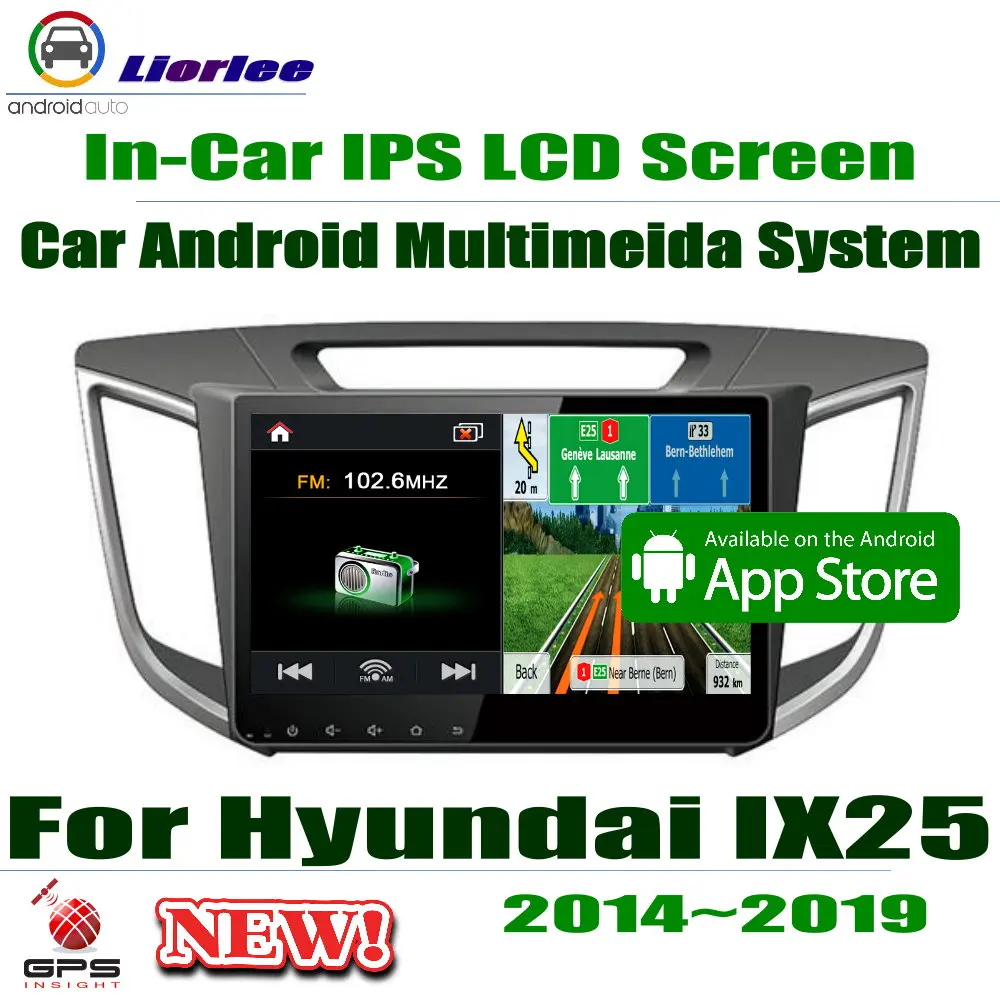 10," HD 1080P ips ЖК-экран Android 8 ядерный для hyundai IX25/Creta~ Автомагнитола BT 3g/4G wifi USB gps Navi мультимедиа