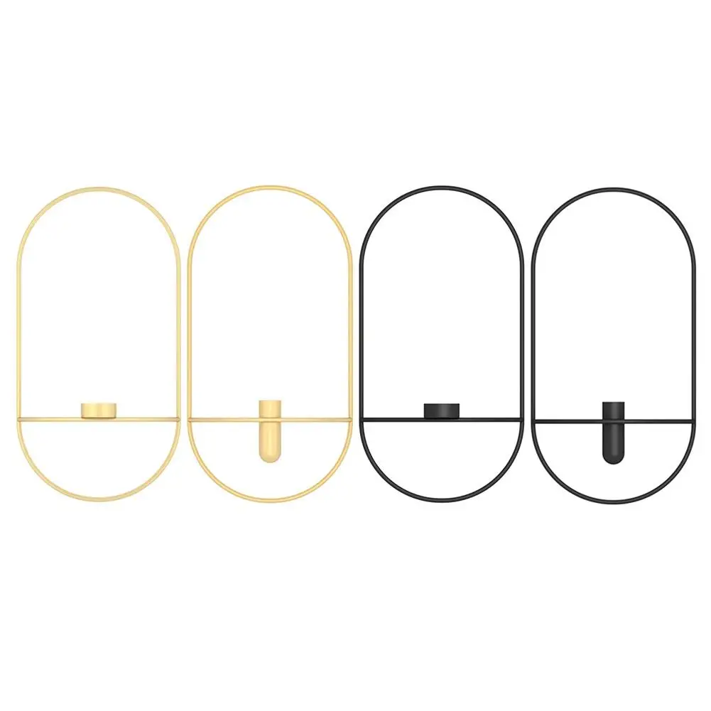 3D подсвечник геометрический подсвечник металлический бра ваза настенный Декор для дома дизайн интерьера настенная полка украшение