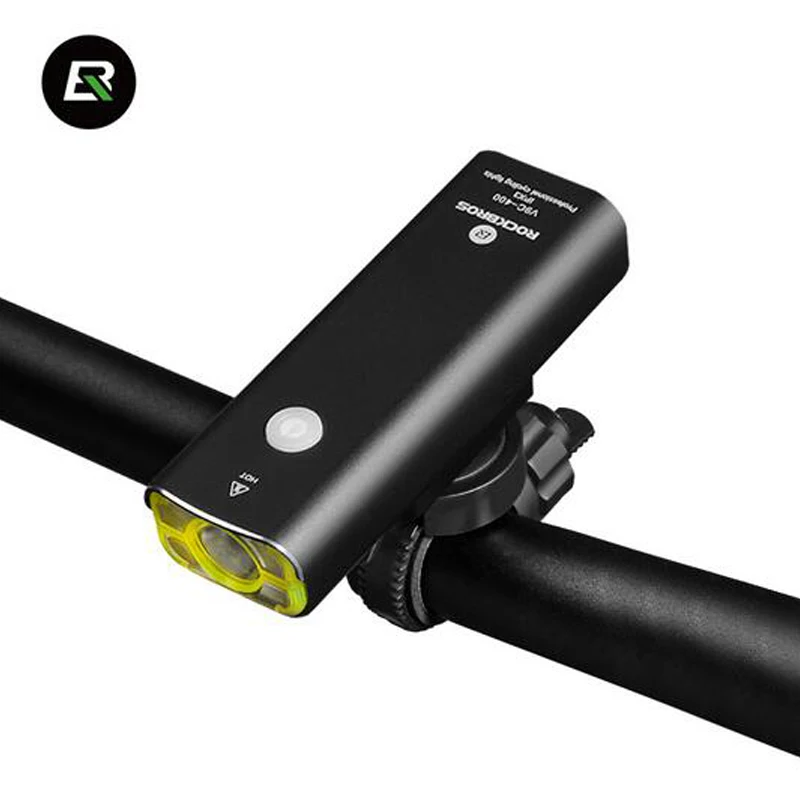 ROCKBROS Bike Flashlight Rechargeable Front Bicycle Light Waterproof