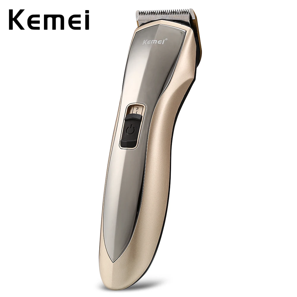 Kemei KM 1819 Pro Rechargeable Electric Hair Clipper Trimmer Titanium