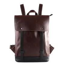 Винтаж Для мужчин PU Рюкзаки для подростков Обувь для девочек Школьные ранцы Большой высокое качество новая мода Для мужчин рюкзак Популярная Компьютерная сумка