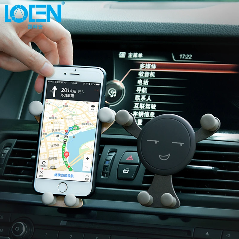 

LOEN Funny Car Air Outlet Clip Smartphone Holder Car Phone Holder Mobile Phone Stand Universal Air Vent Holder No Magnetic