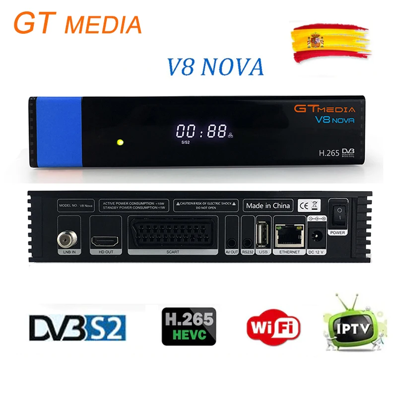 

GTmedia freesat V8 nova BOX HD Satellite Receiver WIFI DVB-S2 Tuner freesat v8 nova Combo Support USB wifi set top box