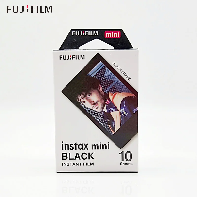 Пленка Fujifilm Instax Mini 9 10 листов fr FUJI Instant Photo camera Mini 9 7s 25 50s 70 90 SP-1 SP-2, Polariod 300 - Цвет: black