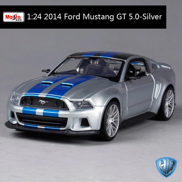 124 Need For Speed 2014 Ford Mustang GT 5.0 Diecast Model Racing Car