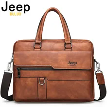 JEEP BULUO Men Briefcase Bag High Quality Business Famous Brand Leather Shoulder Messenger Bags Office Handbag 14 inch Laptop JEEP BULUO Men Briefcase Bag High Quality Business Famous Brand Leather Shoulder Messenger Bags Office Handbag 14 inch Laptop