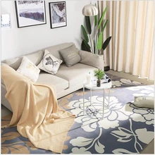 AOVOLL мягкий элегантный цветочный серый коврик для спальни гостиной кухни ковры для спальни для гостиной ковер для гостиной