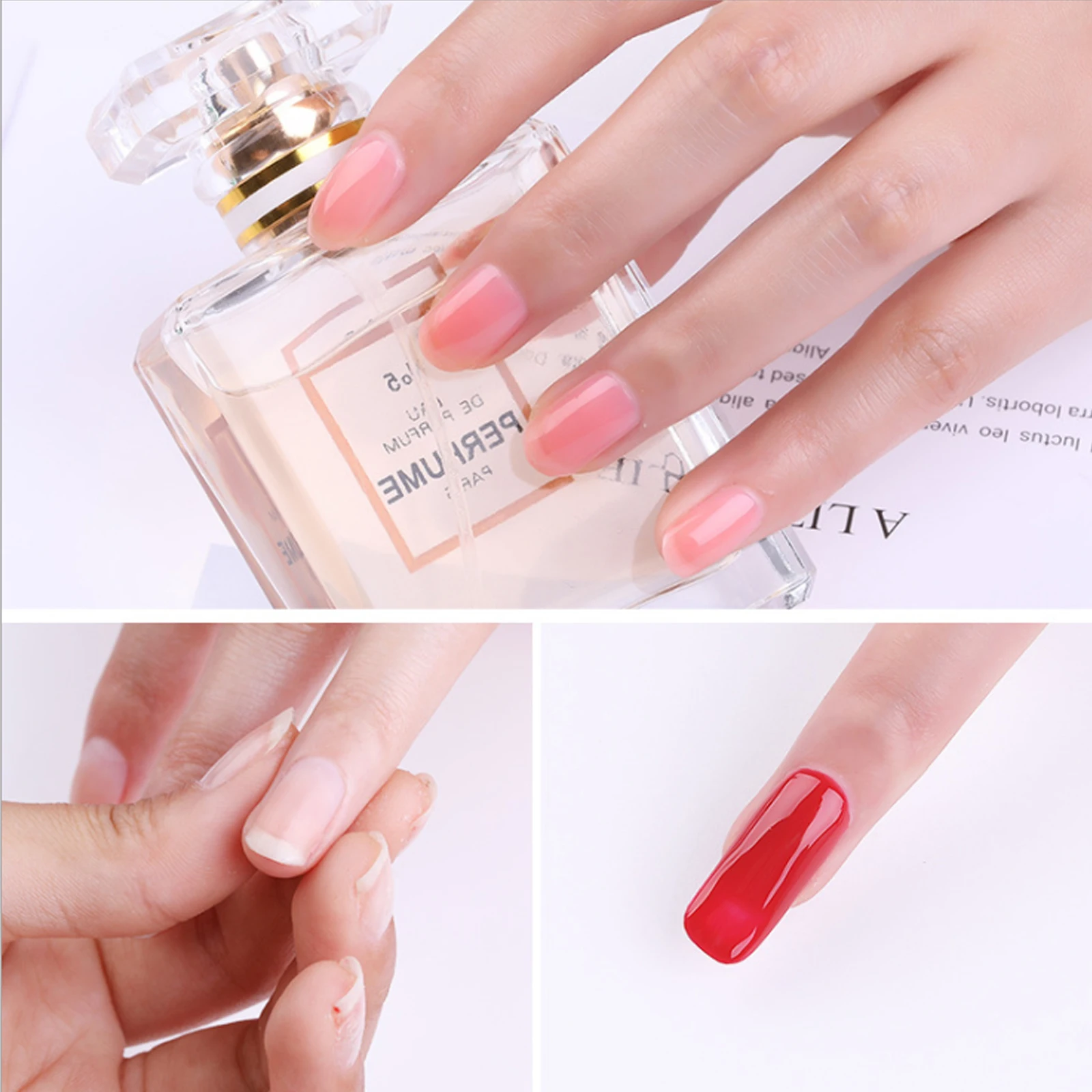50 шт./упак. гвоздь из стекловолокна для наращивания ногтей Fibernails акриловые наконечники расширение с скребком