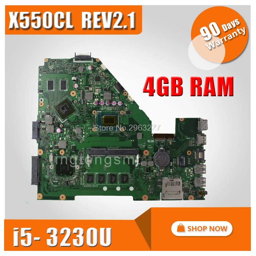 X550CL اللوحة REV2.1 i5-3230u 4 جيجابايت لآسوس X552C R510C R510CC F552CL اللوحة المحمول X550CL اللوحة X550CL اللوحة