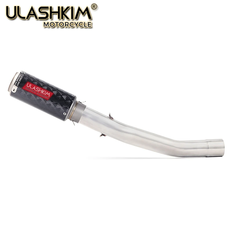 

Motorcycle Exhaust Escape Muffler Middle Contact Pipe Full System Slip on For KAWASAKI ZX 10R ZX10R ZX-10R 2008 2009 2010