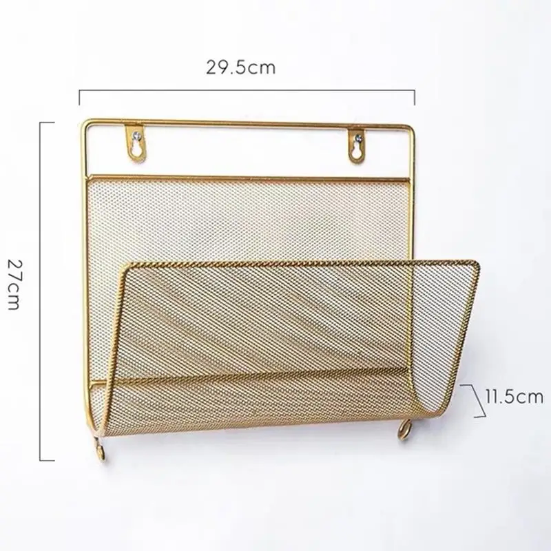 جديد الشمال نمط مجلة رف الكتب الرف الحديثة جدار تخزين رفوف الحديد المطاوع جدار تزيين مُثبت صحيفة شنقا Ho