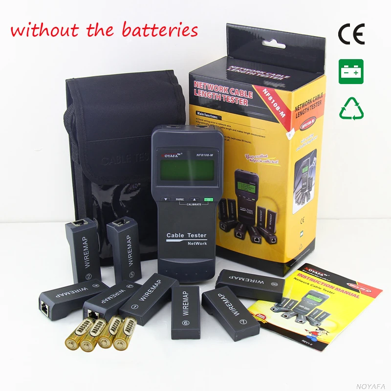 High Quality NOYAFA NF-8108M NetWork Lan Cable Tester Wire length tester 8 remote units NF_8108M High Quality NOYAFA NF-8108M NetWork Lan Cable Tester Wire length tester 8 remote units NF_8108M