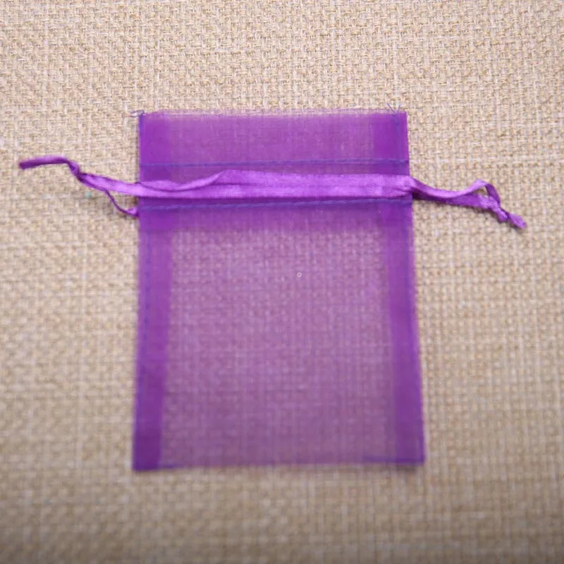 7.5*10cm 20pcs/lot Green Multicolor Organza Jewelry Gift Bags Cheap Small Drawstring Bag Wedding Christmas Packaging Sack