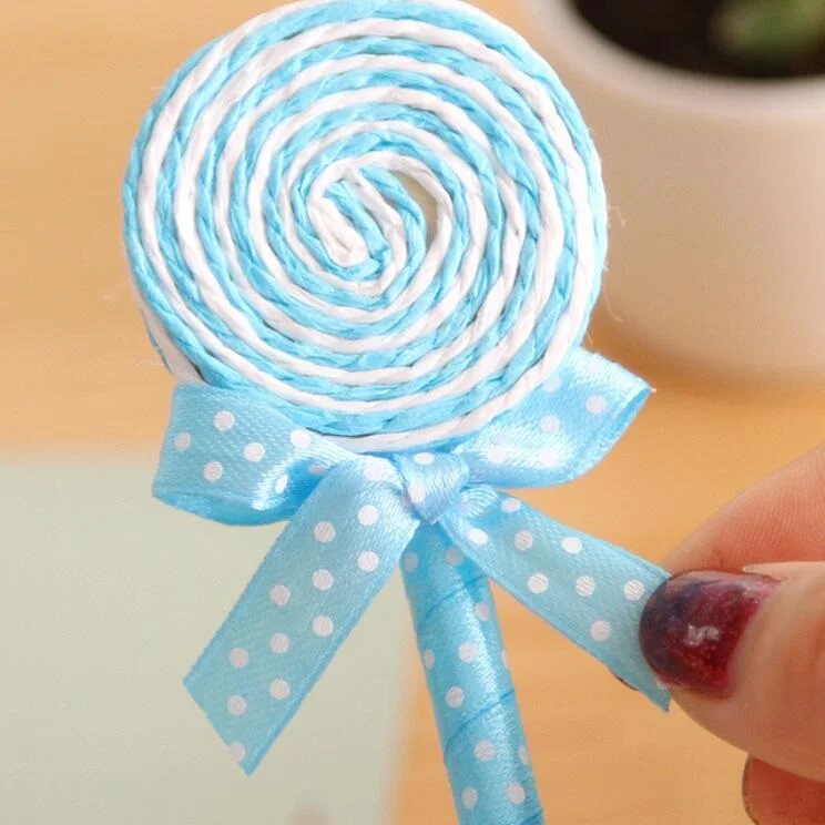 1 шт./партия милые конфеты 0,5 мм синие чернила Шариковая плоская форма детские подарки для школы и офиса канцелярские принадлежности