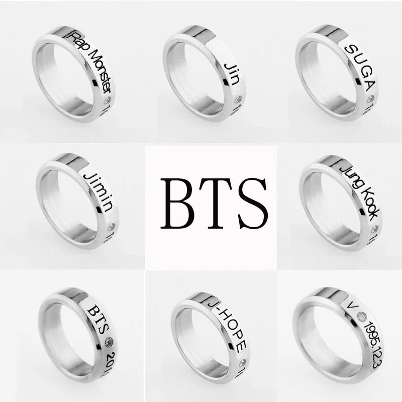 Buy Fashion 1Pc BTS Ring Rap Monster/JIN/SUGA/J Hope/V
