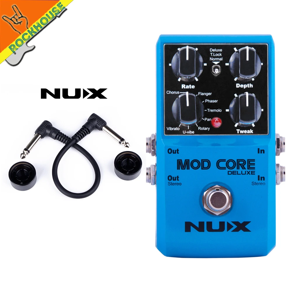 NUX MOD CORE Deluxe мульти модуляция гитары педаль эффектов хор Flanger Phaser поворотный