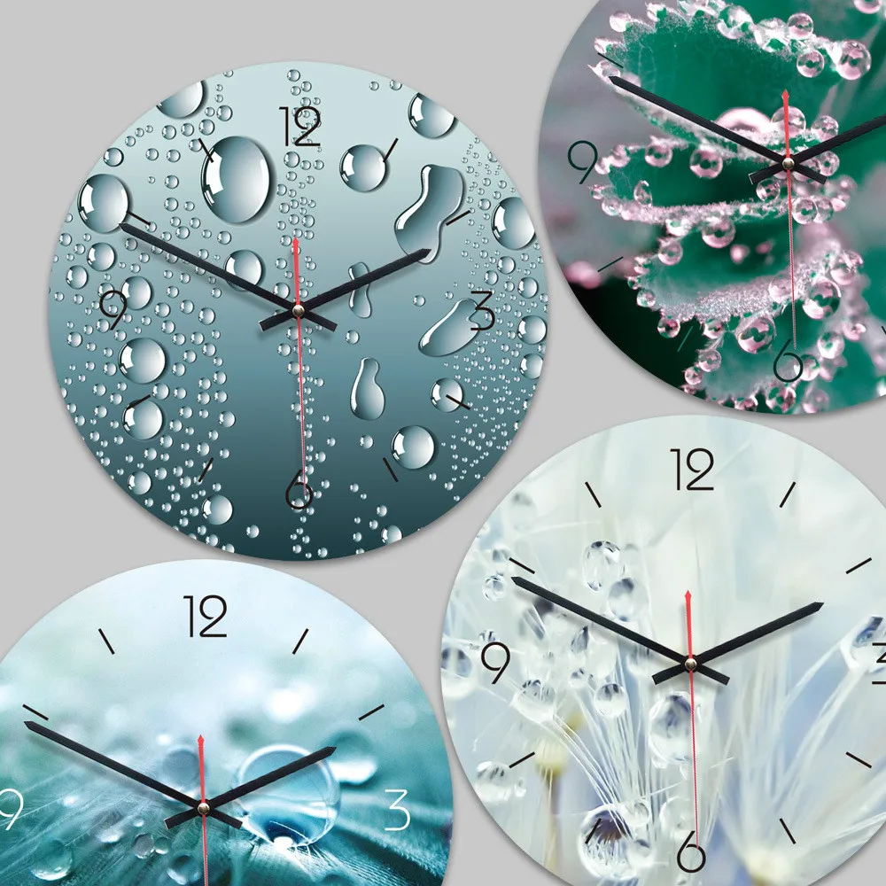 

New Retro Acrylic Creative Wall Clock Home Silent Decorative Clock To Map Custom Wall Clocks Home Decor