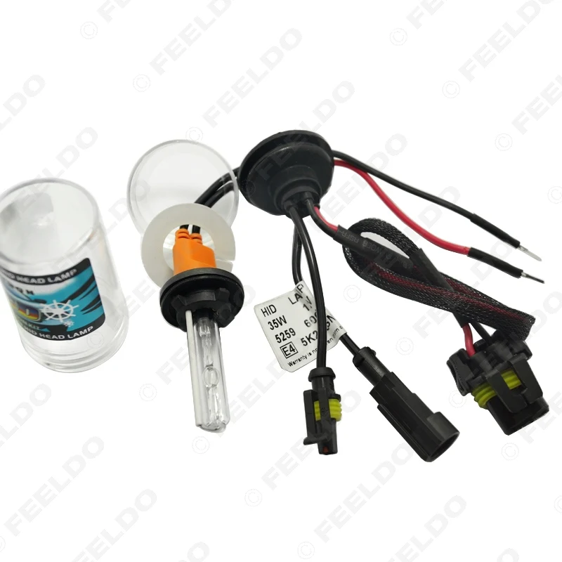 FEELDO 4 пары автомобиля 12 V 35 W 5259 лампы Xenon HID Замена мощные фары одиночные лампы 6000 K# FD-1970