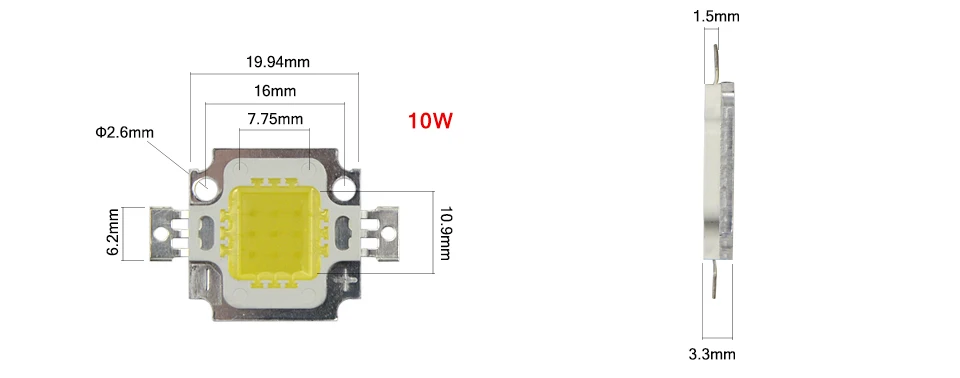 Многоцветный RGB чип со светодиодной подсветкой теплый белый 10 Вт 20 Вт 30 Вт 50 Вт 100 Вт Интегрированный Светодиодный светильник Диоды DC12V 36 В DIY прожекторная софитная лампа