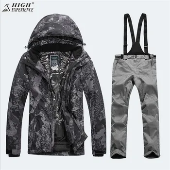 

HighExperience Snowboard Suits, Men's Suits, Men's Winter Outdoor Windbreak, Waterproof And Thermal Insulation, Ski Suit