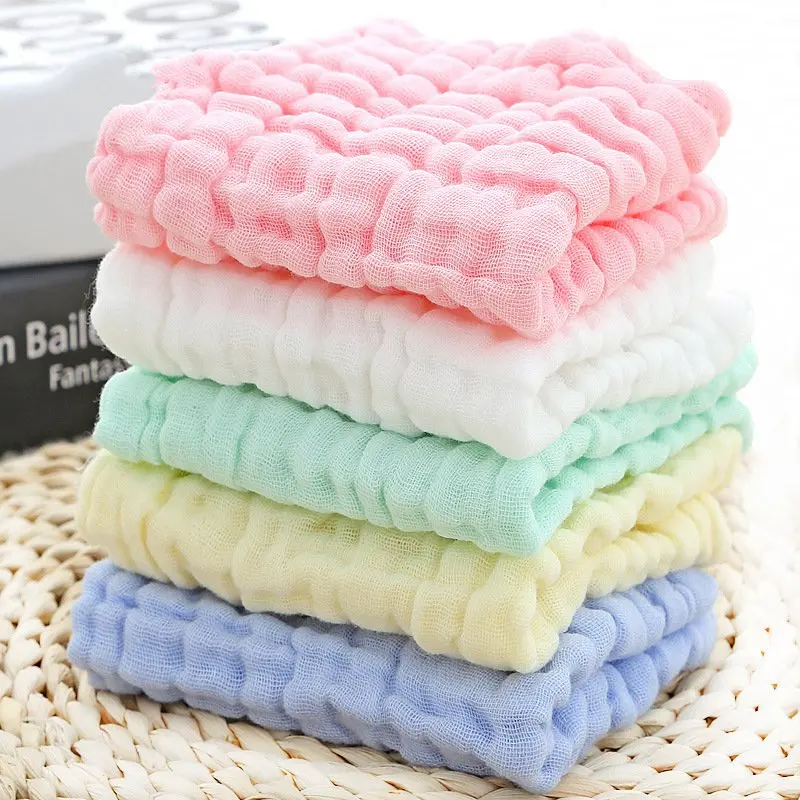 Cotton Baby Handkerchief Square Towel Wipe Cloth Appease Newborn Towels Gauze Cotton Baby Face Towel Baby Stuff Supplies 30*30cm