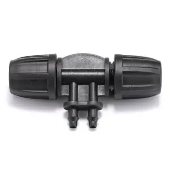 

5pcs- pack 4-way Plastic irrigation elbow hose connector for 3/8'' into 4/7''
