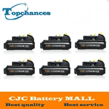 6PCS New High Quality power tool Battery For Dewalt 12V 2.0Ah 2000mah MAX Li-ion DCB120 DCD710 DCF813 DCF815 DCF610