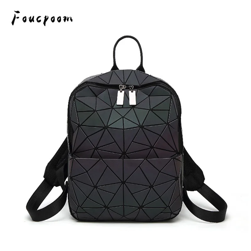 

Luxury Luminous Women Backpacks Students Daypacks School Bags For Girl Fashion Small Backpack Hologram Female Bagpack Mochilas