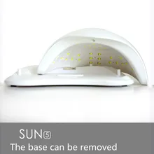 SUNUV SUN5 48 Вт УФ лампа led Сушилка для ногтей для все гели двойной свет 24 шт. светодиоды Маникюр лампы для гель Лаки Авто Сенсор дно