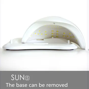 

SUNUV SUN5 48W UV Lamp Light led Nail Dryer for All Gels Dual Light 24pcs Leds Manicure Lamp For Gel Varnish Auto Sensor Bottom